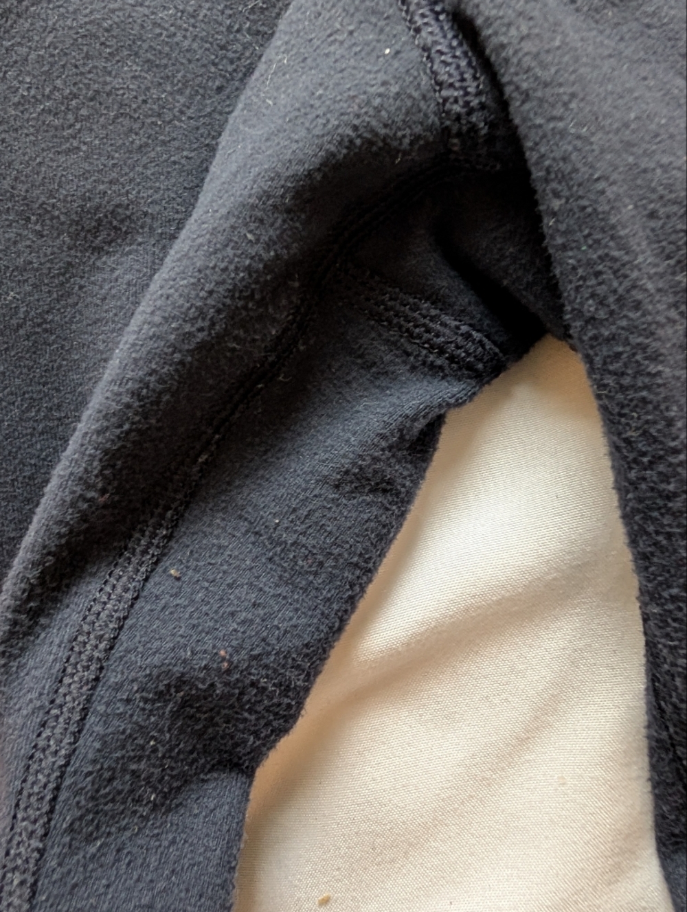 Lululemon Black Cropped Athletic Pants with Teal Waistband Size 12 Some Wear - Picture 4 of 12
